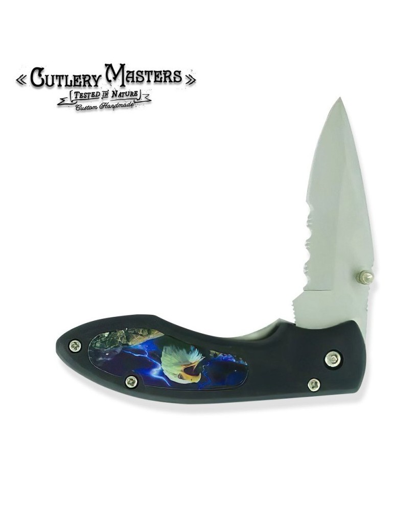 Lightning Eagle Stainless Steel Pocket Knife - Sharp & Sleek