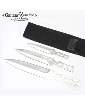 3 PCS 12-RING THROWING KNIFE SET