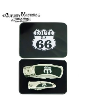 Route U.S. 66 Stainless Steel Box Knife - Timeless Americana