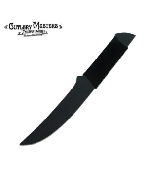 Ninja Shadow Slayer Hunting Knife - Stainless Steel Blade & Leather