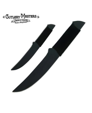 Ninja Shadow Slayer Hunting Knife - Stainless Steel Blade & Leather