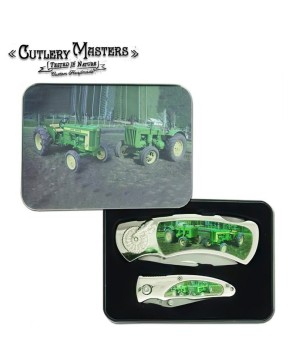 Two John Deere Tractors Box Knife - Collector's Edition