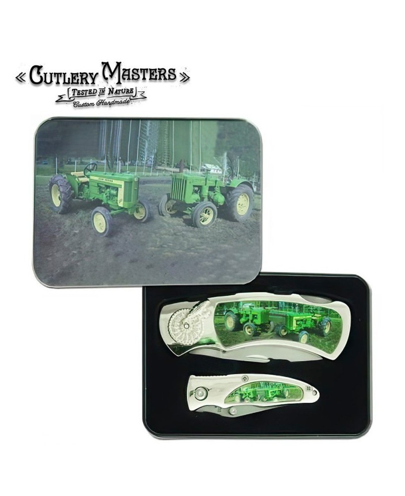 Two John Deere Tractors Box Knife - Collector's Edition