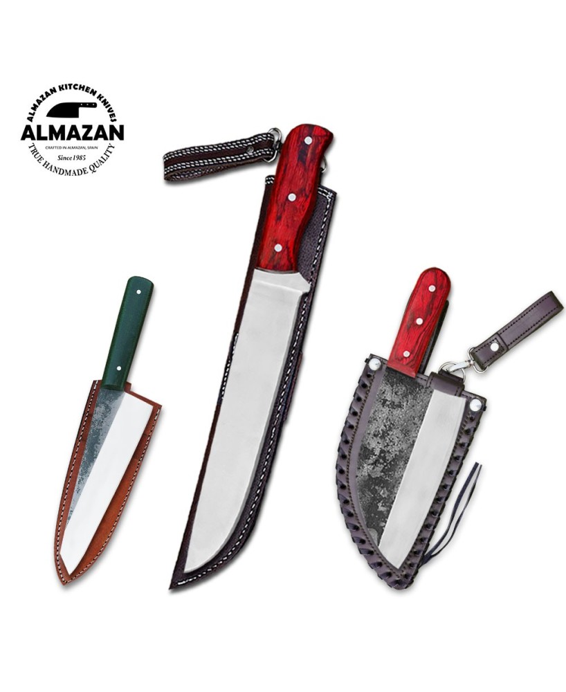 The Culinary Trio: Hand Forged Chef Knife Set by Almazan®