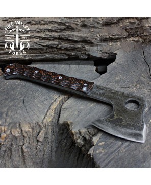 Handcrafted Falconet Mod Tactical Axe - Fire Valley Forge