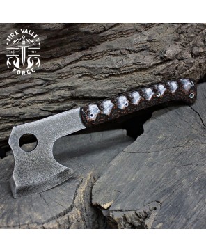 Handcrafted Falconet Mod Tactical Axe - Fire Valley Forge