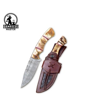 Damascus Steel Hunting Knife Set – Gear Up for Your Adventures