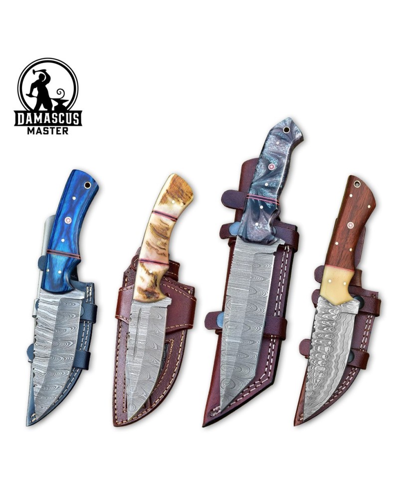 Damascus Steel Hunting Knife Set – Gear Up for Your Adventures