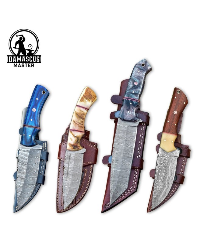 Damascus Steel Hunting Knife Set – Gear Up for Your Adventures