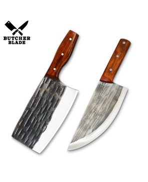 Hand-Forged Cleaver Butcher Knife Collection for Culinary Excellence