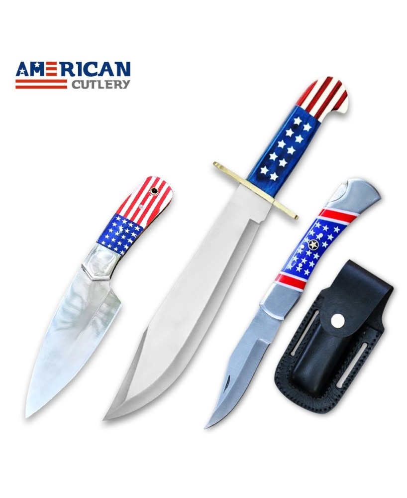 Patriotic Knife Collection: Adventure-Ready Knives for Outdoors