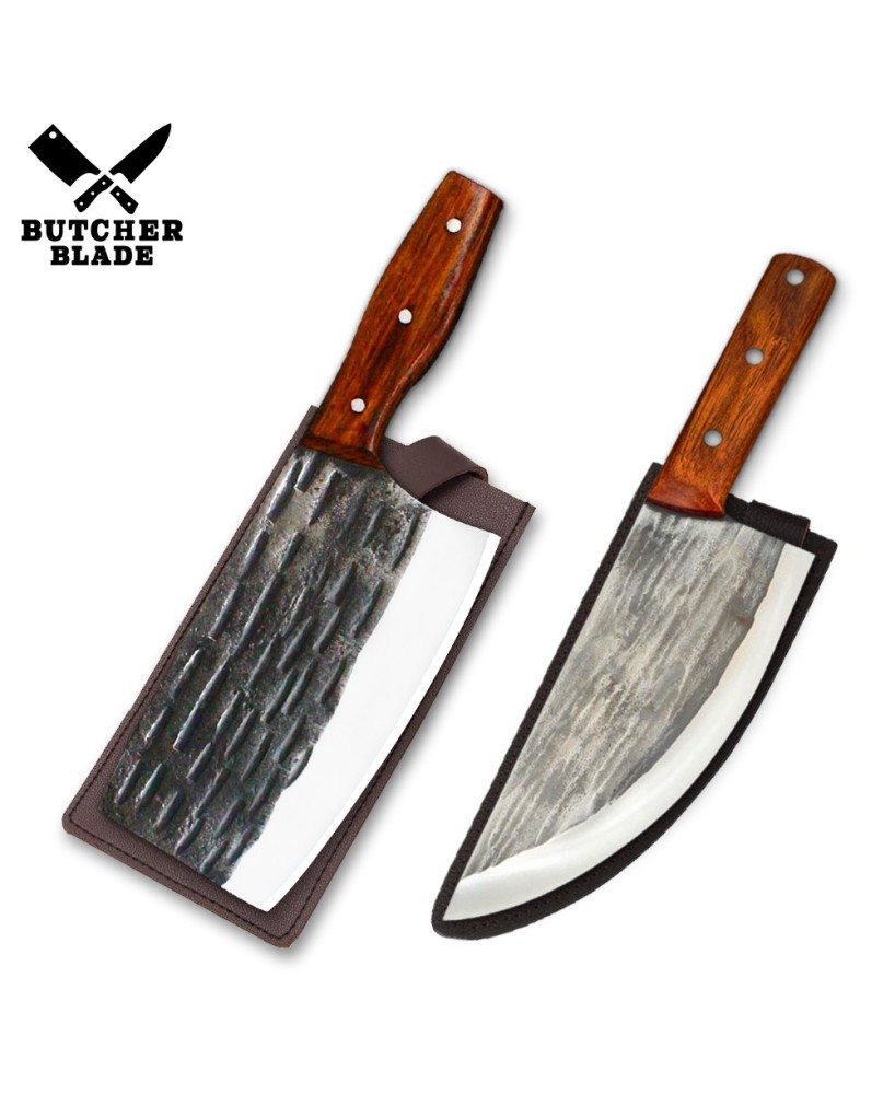 Hand-Forged Cleaver Butcher Knife Collection for Culinary Excellence