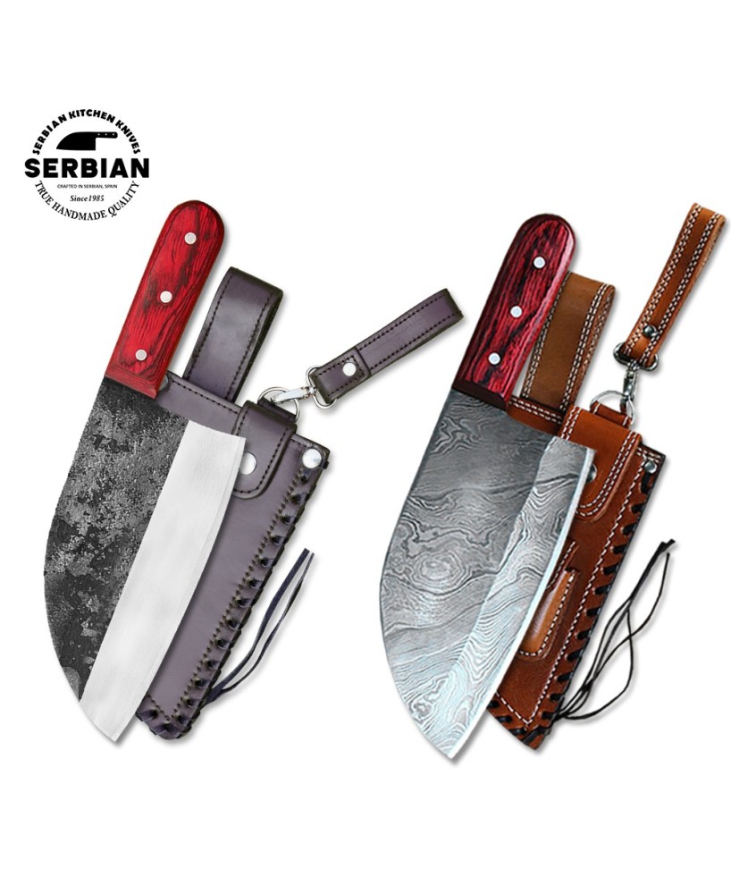 Hand-Forged Kitchen Knife Set: Precision & Style for Every Chef!