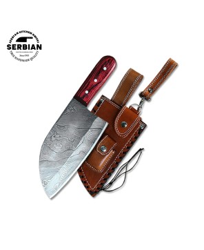 Hand-Forged Kitchen Knife Set: Precision & Style for Every Chef!