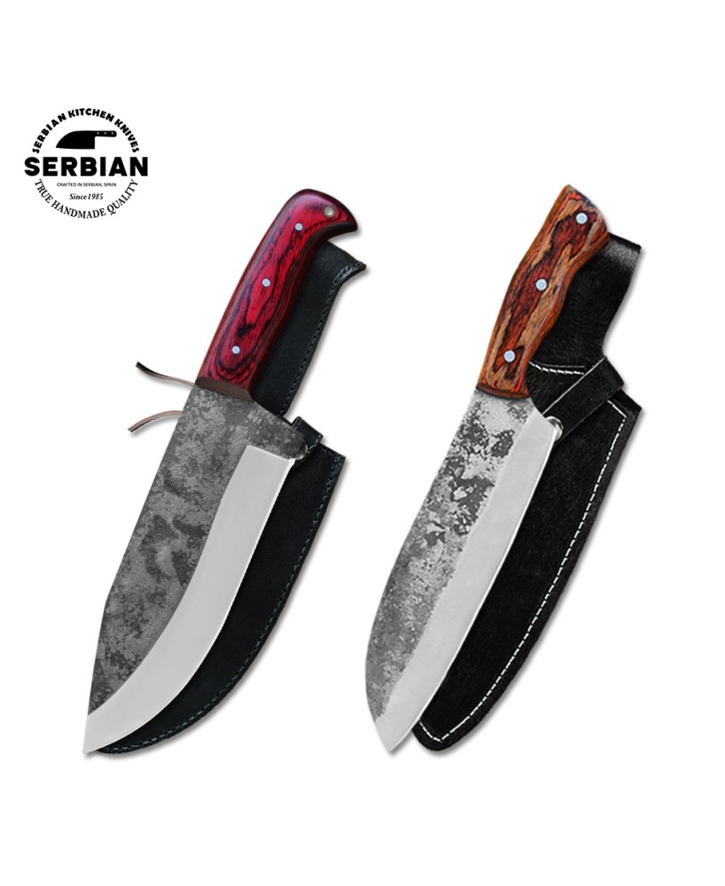 Handmade Chef & Bushcraft Knife Set for Culinary and Outdoor Adventure