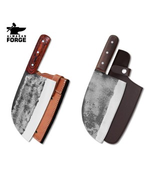 Custom Serbian & Chef Knife Set | Premium Carbon Steel Quality