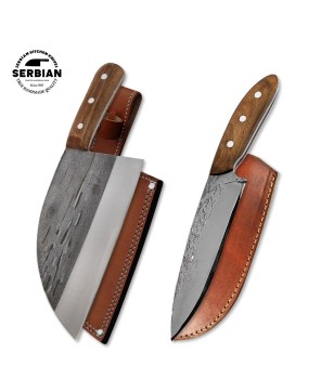 Hand-Forged Serbian Chef Knife Set – Precision & Durability