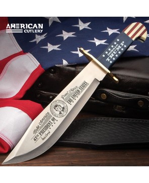 Handmade Trump Stainless Steel Bowie Knife - Limited Edition