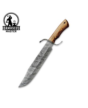 Handcrafted Damascus Bowie Knife - Perfect Outdoor Gift for Adventurer