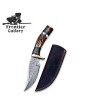 Handmade 6-Piece Damascus Steel Knife Set with Leather Sh – Collectors