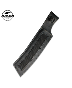 Almazan Handmade Carbon Steel Bushcraft Knife with Color Wood Handle