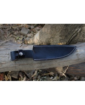 Handmade Stainless Steel Bushcraft Knife with Pakkawood Handle