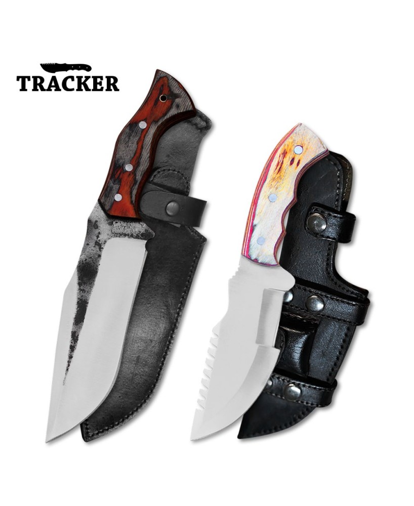 Tracker & Hunting Knives Set - Premium Outdoor Blades for Adventure