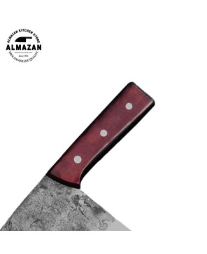 Almazan Handmade Carbon Steel Cleaver Knife with Micarta Handle