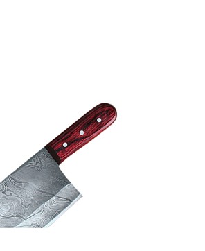 Custom Damascus Steel Chef Knife with Pakkawood Handle