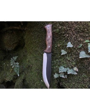 Handmade Hunting Knife with Walnut Handle & Sheath – Perfect Outdoors