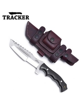 Handmade D2 Steel Tracker Hunting Knife with G10 Handle