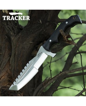 Handmade D2 Steel Tracker Hunting Knife with G10 Handle