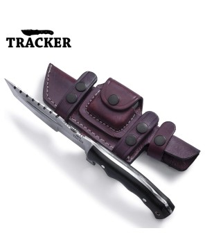 Handmade D2 Steel Tracker Hunting Knife with G10 Handle