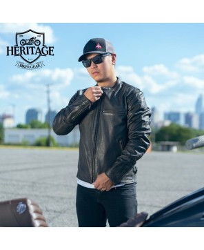 Premium Men's Motorcycle Leather Jacket | Iconic Indy Style