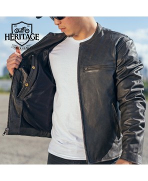 Premium Men's Motorcycle Leather Jacket | Iconic Indy Style