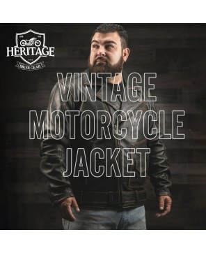 Vintage Motorcycle Leather Jacket - New Wrath Collection