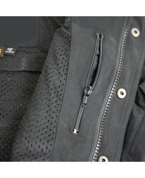 Armored Waxed Canvas Moto Shirt