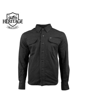 Armored Waxed Canvas Moto Shirt