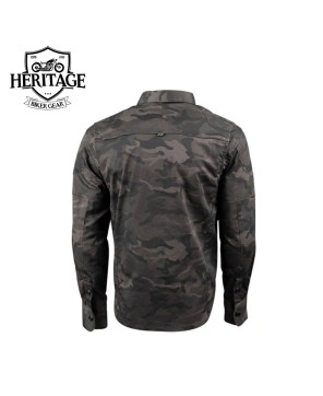 Armored Waxed Canvas Moto Shirt