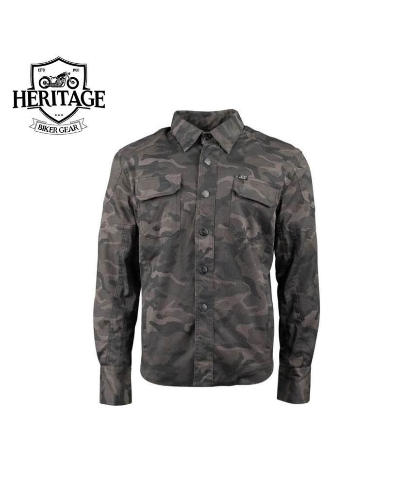 Armored Waxed Canvas Moto Shirt