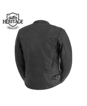 Premium Men's Motorcycle Leather Jacket | Iconic Indy Style