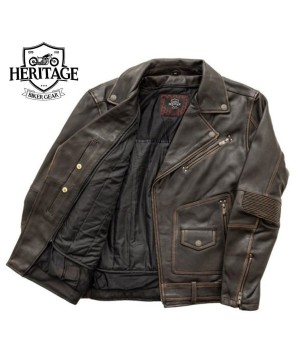 Vintage Motorcycle Leather Jacket - New Wrath Collection