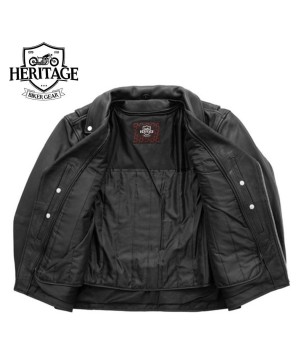 Arnold Men's Leather Motorcycle Jacket - Iconic Style & Protection