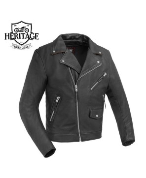 Arnold Men's Leather Motorcycle Jacket - Iconic Style & Protection