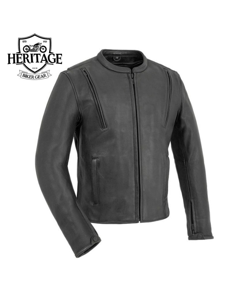 Revolt Leather Motorcycle Jacket - Stylish & Protective Gear