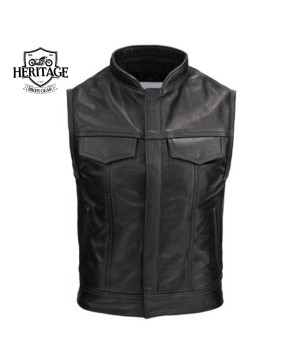 Custom Men's Leather Rebel Vest - Sons of Anarchy Inspired