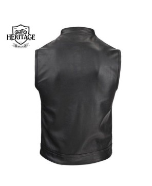 Custom Men's Leather Rebel Vest - Sons of Anarchy Inspired