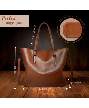 Nicole’s Timeless Elegance Leather Shoulder Bag