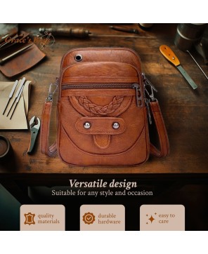 Vellana’s Vintage Elegance | Crossbody Leather Bag