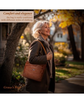 Alina Leather Bag | Timeless Elegance by Grace